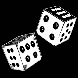 Dice being thrown